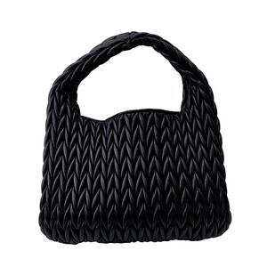 Shiraleah Black‎ Chevron Puffer handbag - Size 17x20x2